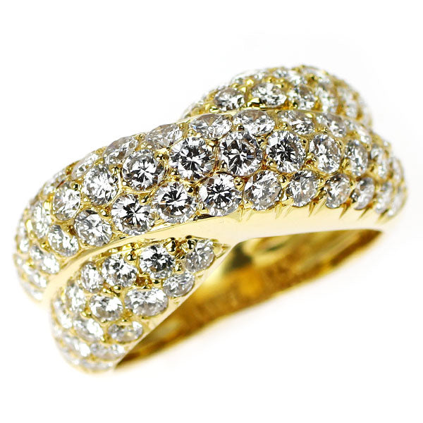 ヴァンクリーフ＆アーペル K18YG ダイヤモンド リング 2.11ct パヴェ 《セルビー銀座店》【中古】