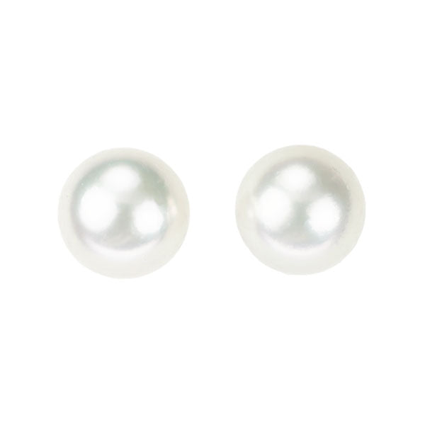 ミキモト K18WG アコヤ真珠 ピアス 径約7.8mm