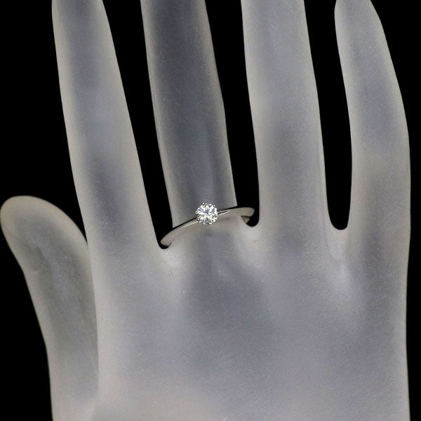 ティファニー Pt950 ダイヤモンド リング 0.25ct E VVS1 ソリティア