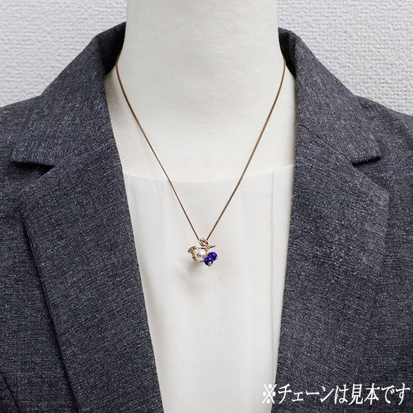 ミキモト K18PG アコヤ 真珠 ラピスラズリ ピンブローチ兼ペンダントトップ  径約6.4mm