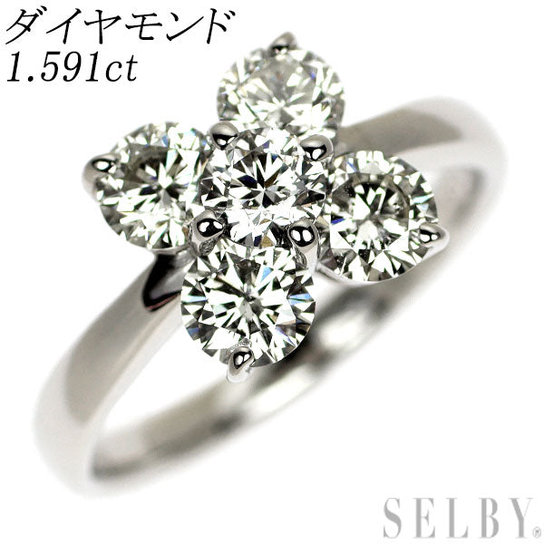 Pt900 ダイヤモンド リング 1.591ct