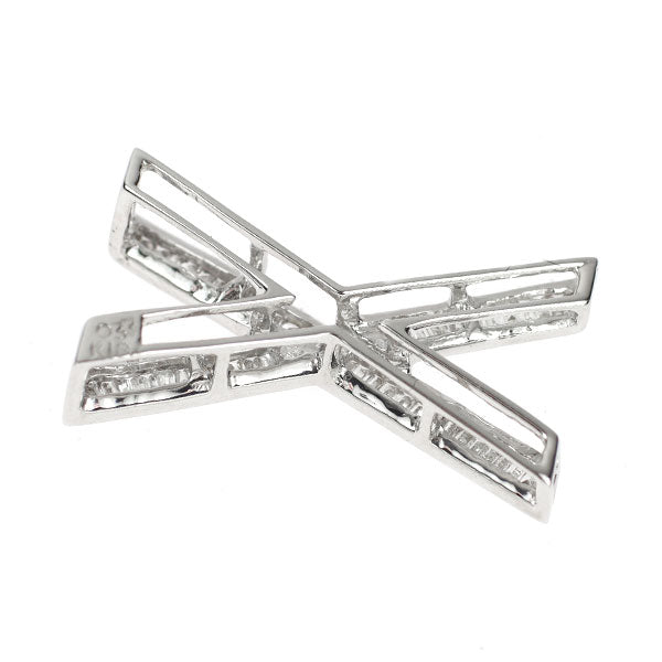K18WG ダイヤモンド ペンダントトップ 0.33ct