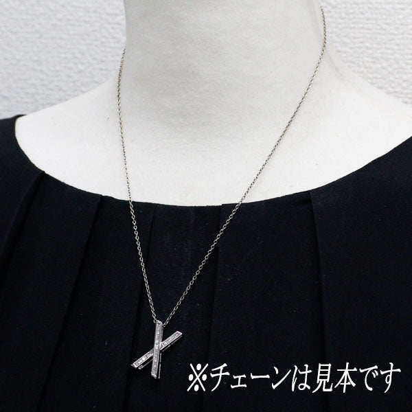 K18WG ダイヤモンド ペンダントトップ 0.33ct