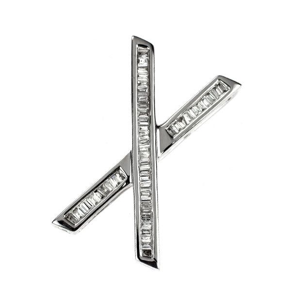 K18WG ダイヤモンド ペンダントトップ 0.33ct