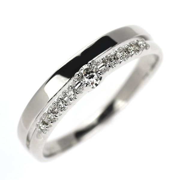 K18WG ダイヤモンド リング 0.14ct