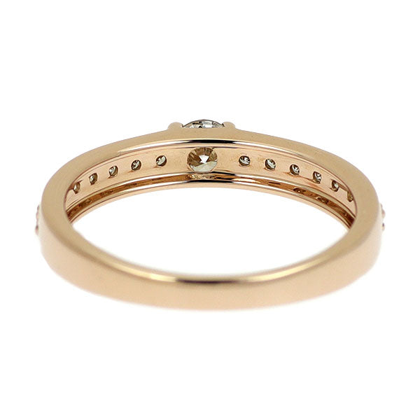 K18PG ダイヤモンド リング 0.17ct D0.08ct