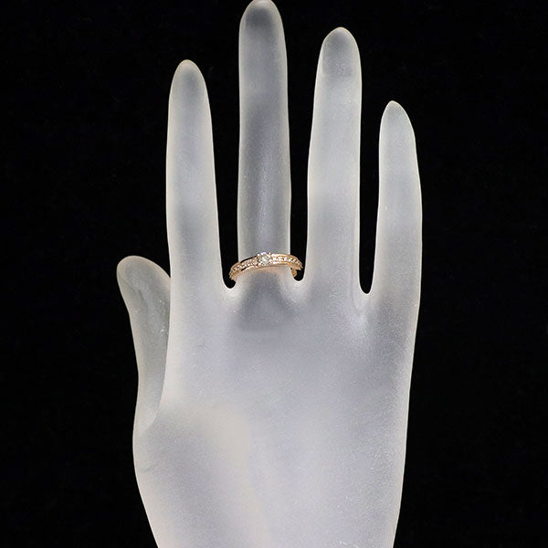 K18PG ダイヤモンド リング 0.17ct D0.08ct