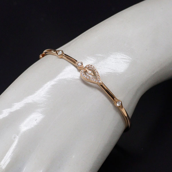 K18PG ダイヤモンド バングル 0.32ct