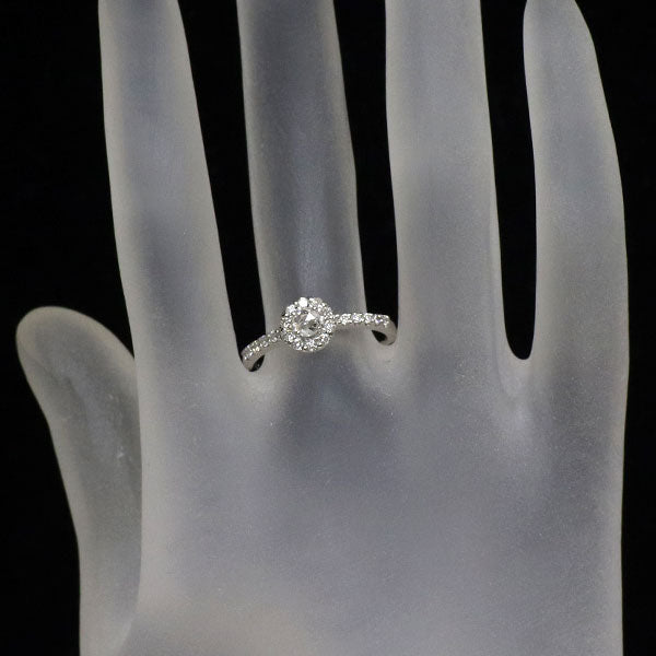 K18WG ローズカット ダイヤモンド リング 0.10ct D0.40ct