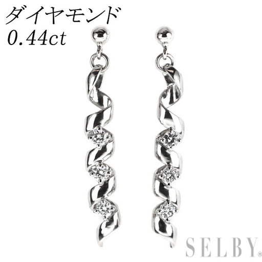 Pt900 ダイヤモンド ピアス 0.44ct — セルビーオンラインストア