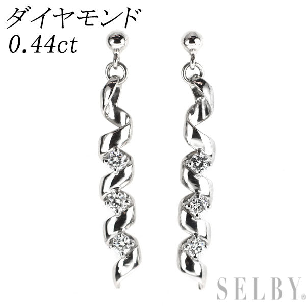 Pt900 ダイヤモンド ピアス 0.44ct