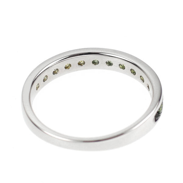 Pt900 トリートグリーン/イエロー ダイヤモンド リング 0.55ct