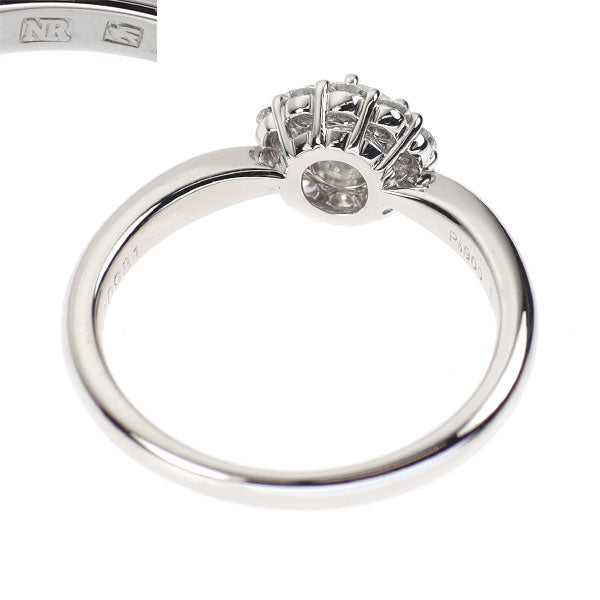 ニナリッチ/セイコー Pt900 ダイヤモンド リング 0.311ct F SI1 G D0.21ct