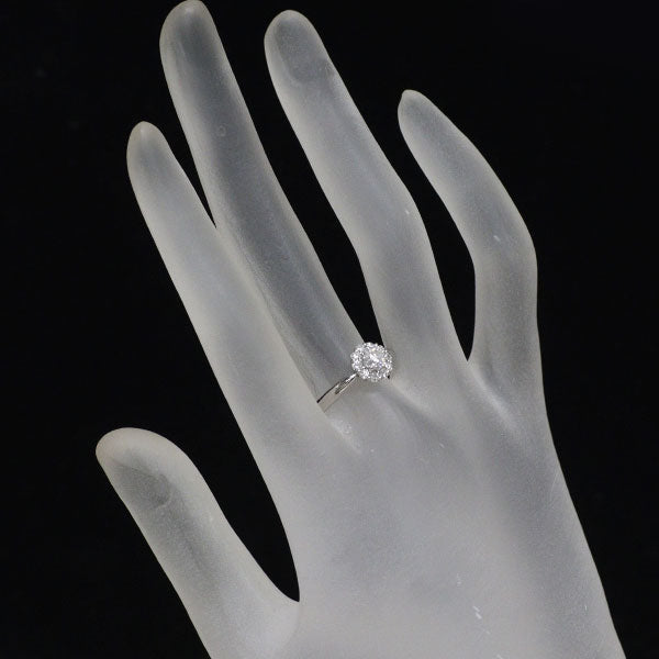 ニナリッチ/セイコー Pt900 ダイヤモンド リング 0.311ct F SI1 G D0.21ct