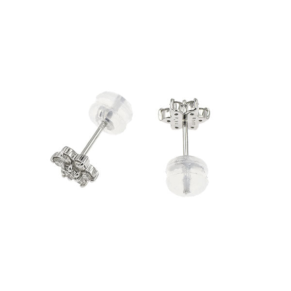 Pt900 ダイヤモンド ピアス 0.30ct フラワー