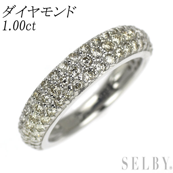Pt900 ダイヤモンド リング 1.00ct パヴェ
