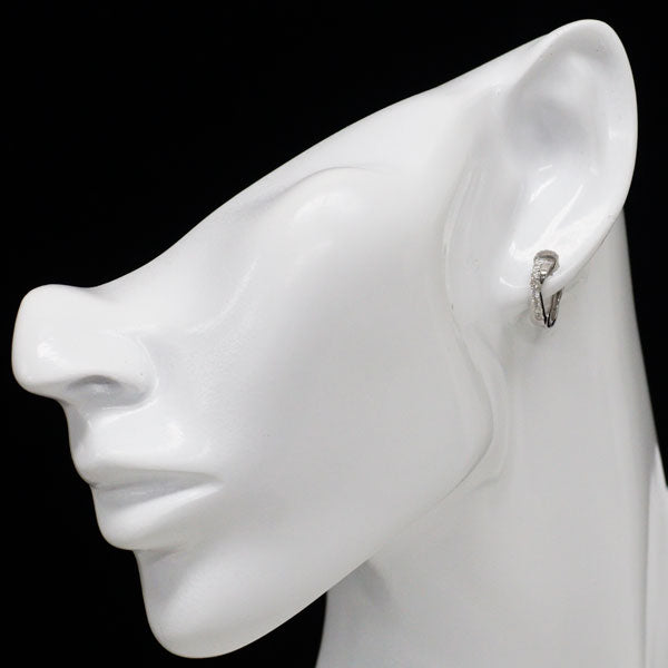 Pt900 ダイヤモンド イヤリング 0.30ct フープ