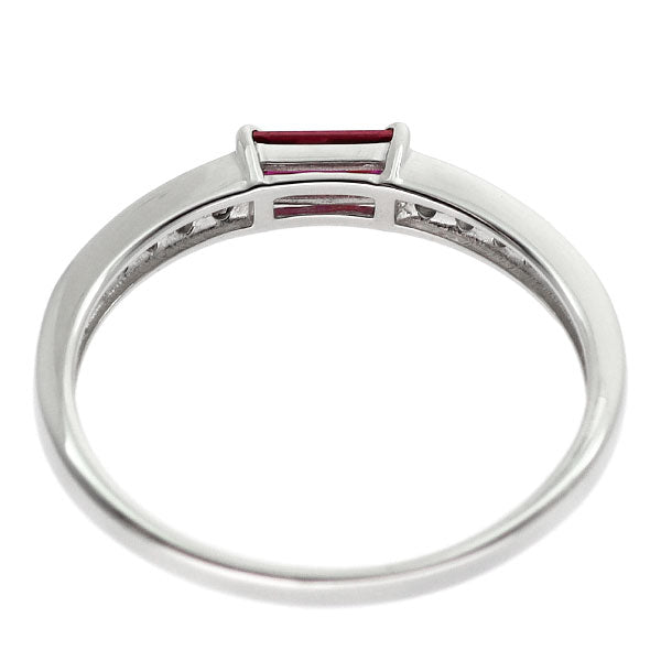 Pt950 ルビー ダイヤモンド リング 0.23ct D0.10ct