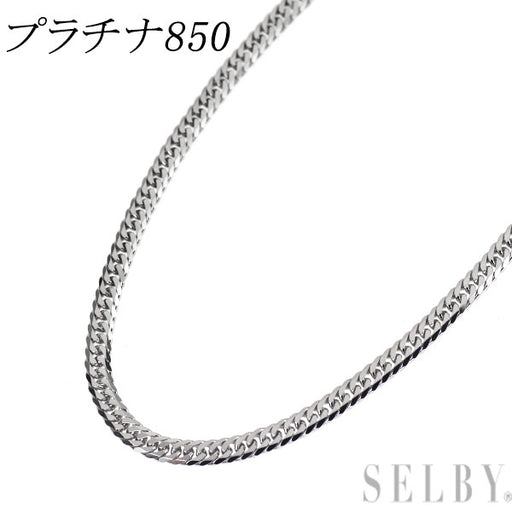 Pt850 ネックレス 喜平 6面ダブル 50cm — セルビーオンラインストア