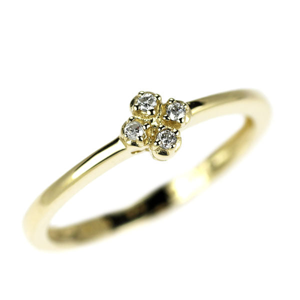 フォリフォリ K10YG ダイヤモンド リング 0.02ct 44号 ピンキー