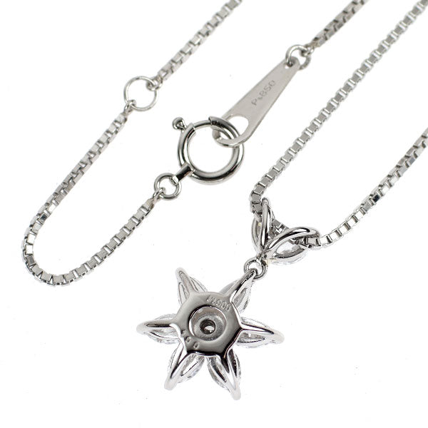 Pt900/ Pt850 ダイヤモンド ペンダントネックレス 1.00ct フラワー
