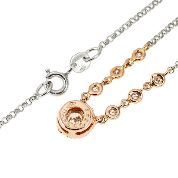バレステラ(Balestra) K18WG/PG ダイヤモンド ペンダントネックレス 0.255ct D0.20ct