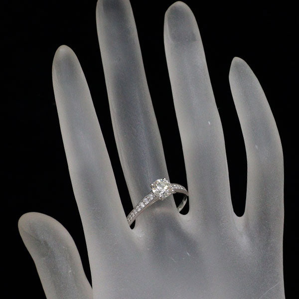 Pt900 ダイヤモンド リング 1.022ct D0.24ct