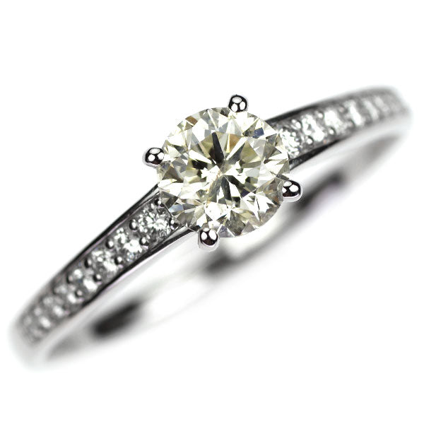 Pt900 ダイヤモンド リング 1.022ct D0.24ct
