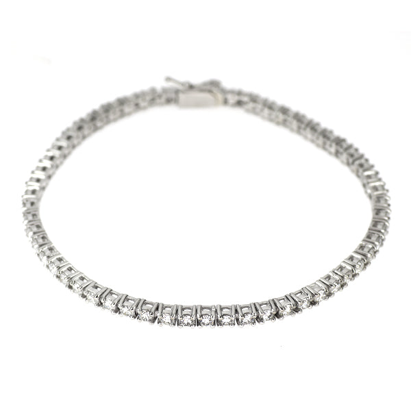 Pt850 ダイヤモンド テニス ブレスレット 3.00ct