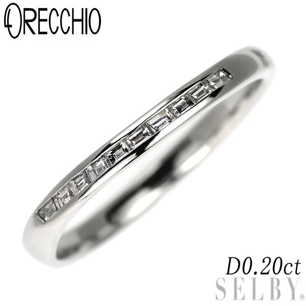 オレッキオ Pt900 ダイヤモンド リング 0.20ct