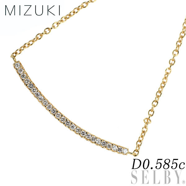 MIZUKI K14YG ダイヤモンド ペンダントネックレス 0.585ct
