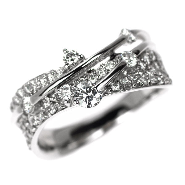 K18WG ダイヤモンド リング 0.73ct