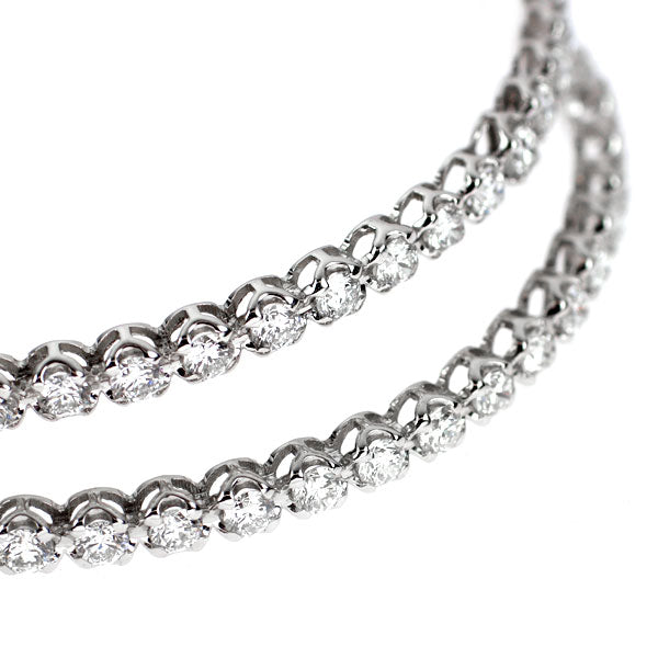 K18WG ダイヤモンド ブレスレット 3.73ct