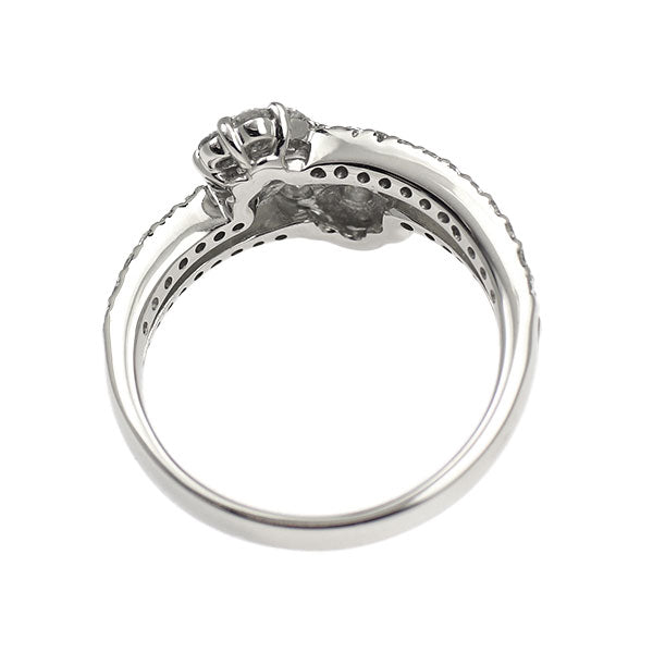 Pt900 ダイヤモンド リング 0.85ct フラワー