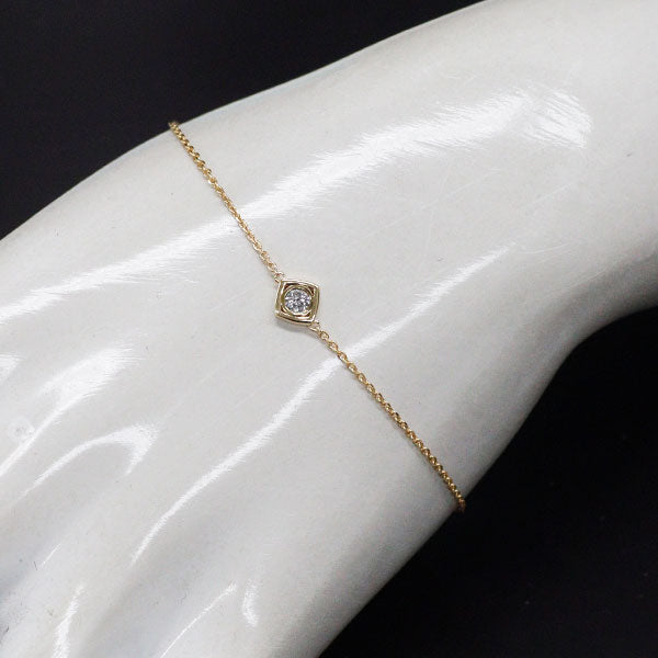 GINZA TANAKA/田中貴金属 K18YG 多面カットダイヤモンド ブレスレット