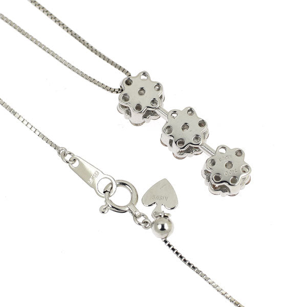 希少 K18WG 天然ピンクダイヤモンド ペンダントネックレス 1.00ct
