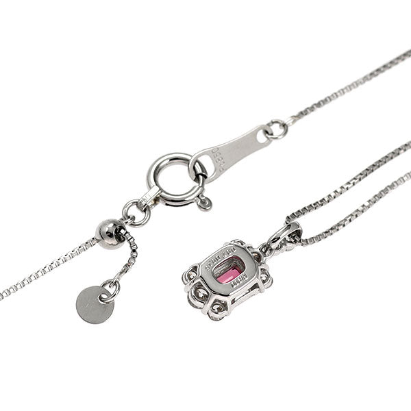 Pt900/ Pt850 ルビー ダイヤモンド ペンダントネックレス 0.07ct D0.15ct