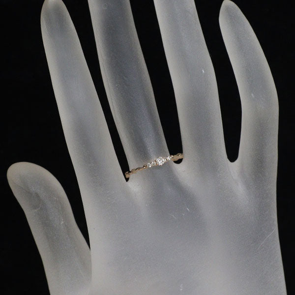 アガット/agete K18PG ダイヤモンド リング 0.08ct