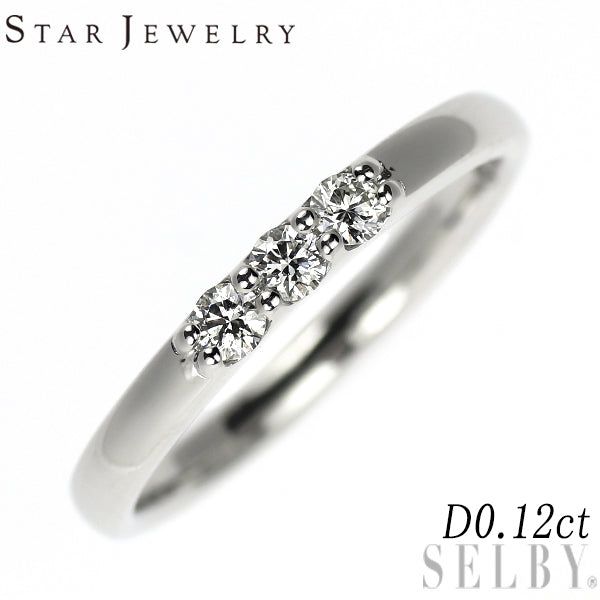 スタージュエリー Pt950 ダイヤモンド リング 0.12ct