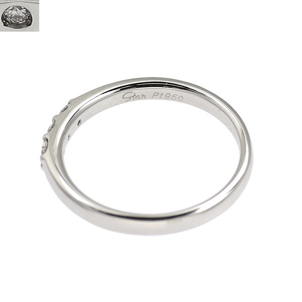 スタージュエリー Pt950 ダイヤモンド リング 0.12ct