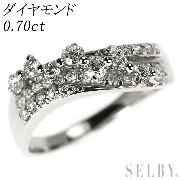 Pt900 ダイヤモンド リング 0.70ct