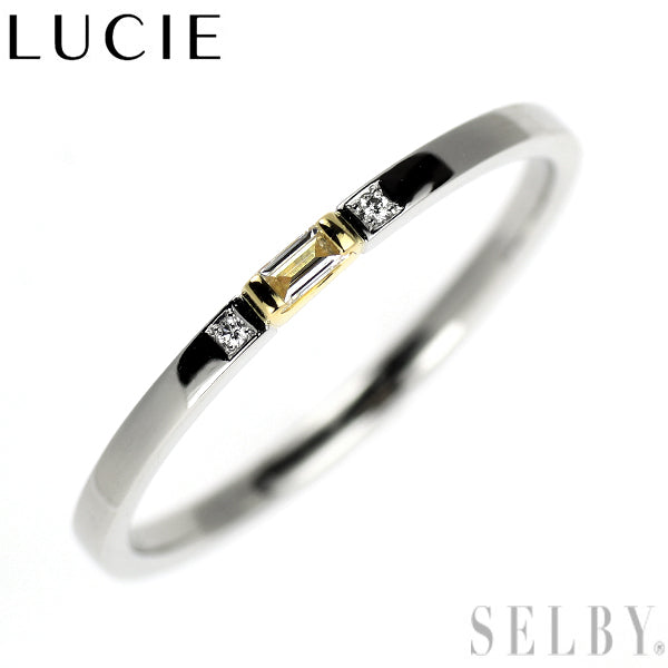 LUCIE/ルシエ Pt950/ K18YG ダイヤモンド リング