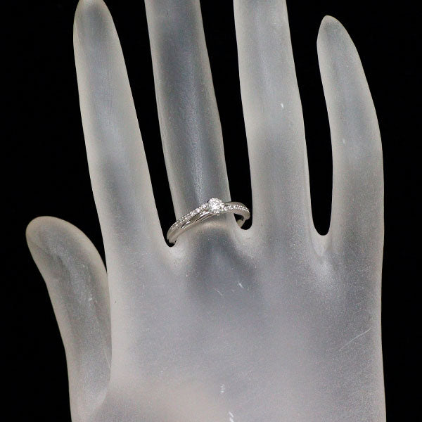 スタージュエリー Pt950 ダイヤモンド リング 0.184ct D0.03ct