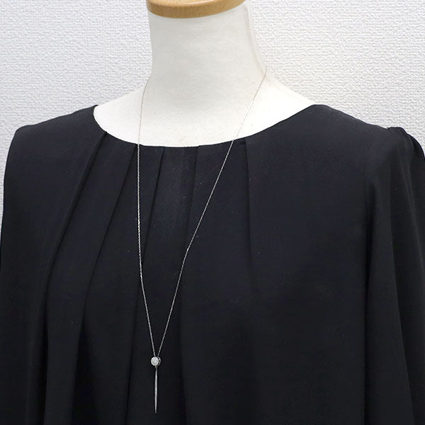 wish upon a star/フェスタリア Pt950/ Pt850 ダイヤモンド サファイア ペンダントネックレス 0.124ct D0.13ct
