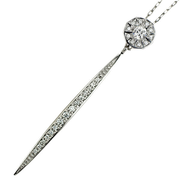 wish upon a star/フェスタリア Pt950/ Pt850 ダイヤモンド サファイア ペンダントネックレス 0.124ct D0.13ct