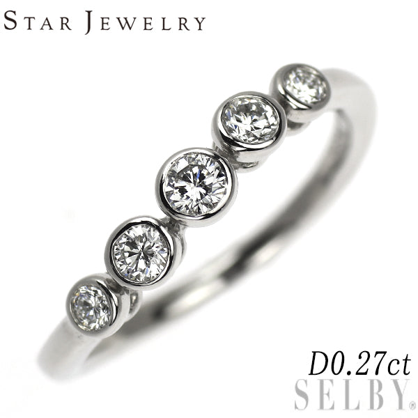 スタージュエリー Pt950 ダイヤモンド リング 0.27ct