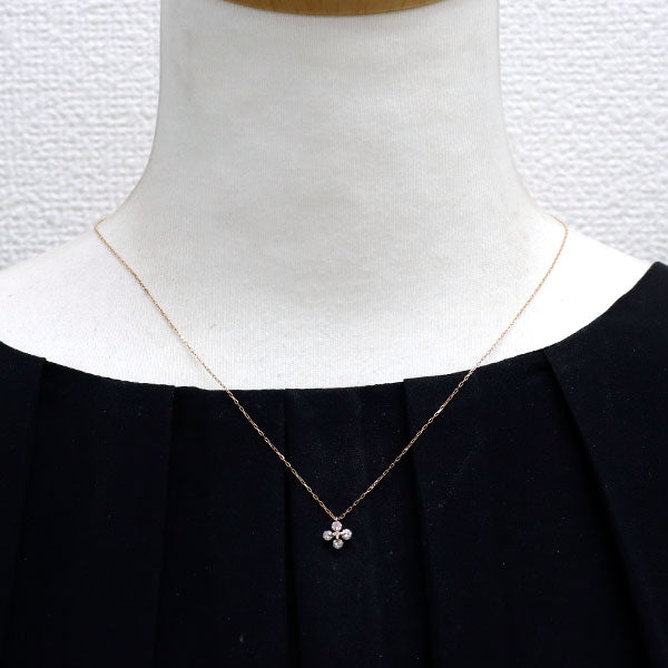 K18PG ダイヤモンド ペンダントネックレス 0.30ct