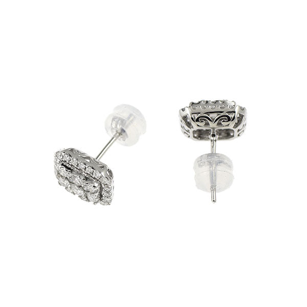 K18WG ダイヤモンド ピアス 0.70ct — セルビーオンラインストア
