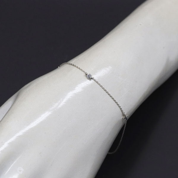 スタージュエリー K18WG ダイヤモンド ブレスレット 0.05ct