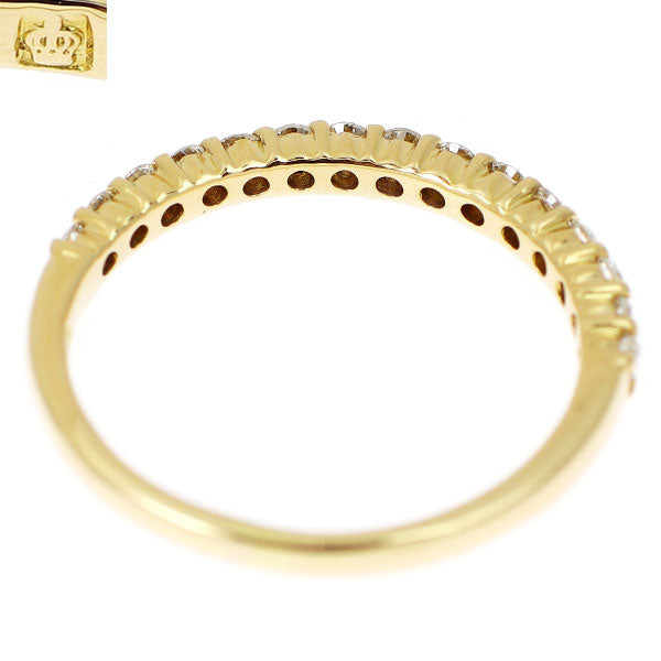 ロイヤルアッシャー K18YG ダイヤモンド リング 0.37ct ハーフエタニティ
